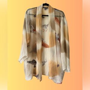 Vintage Harari Los Angeles 100% Silk Kimono – One Size